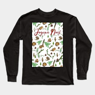 Forest Life White Background Christmas Card Long Sleeve T-Shirt